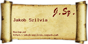 Jakob Szilvia névjegykártya